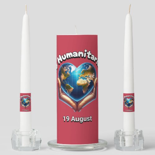 World Humanitarian Day 19 August Unity Candle Set