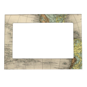 World hypsometric maps magnetic photo frame