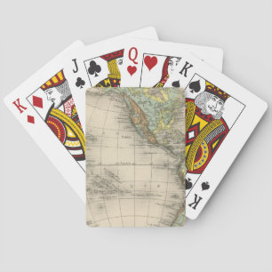 World hypsometric maps poker cards