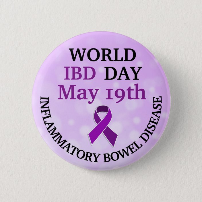 World IBD Day Awareness Ribbon Button