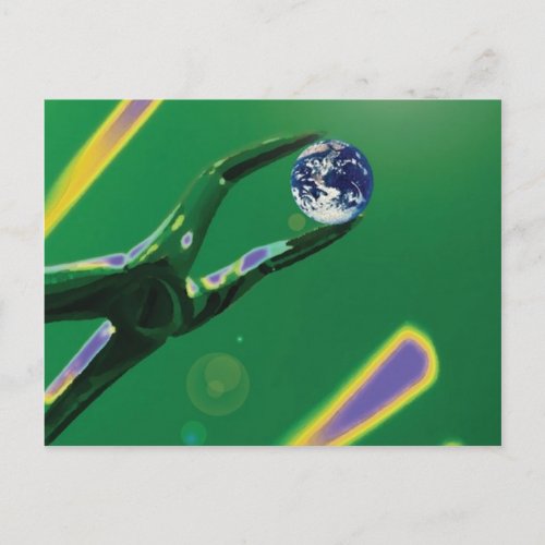 World In A Dental Instrument Dentist Postcard