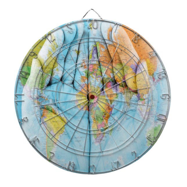 World in Hands Dartboard (Front)