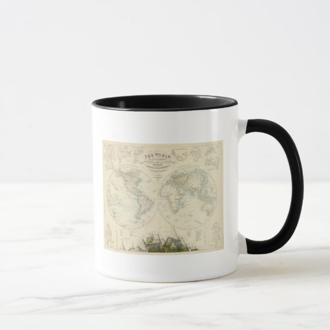 World in Hemispheres Mug (Right)
