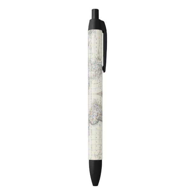 World in hemispheres pen (Bottom (Vertical))