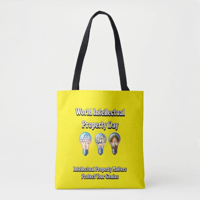 World Intellectual Property Day:Protect The Genius Tote Bag (Front)