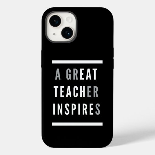 World International Teachers Day Eat Teach Inspire Case_Mate iPhone 14 Case