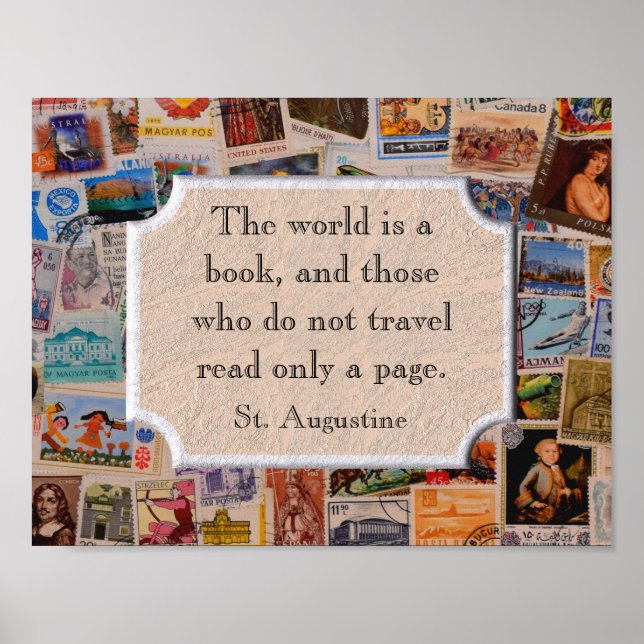 World is a Book - art print (Front)