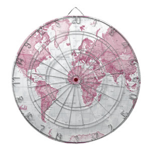 World is Art - Pink Dart Board