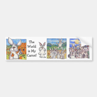 World Is My Carrot Bumper Sticker