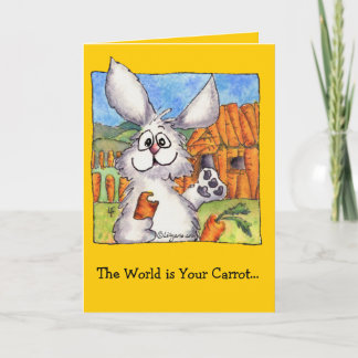 World is Your Carrot Greeting Card