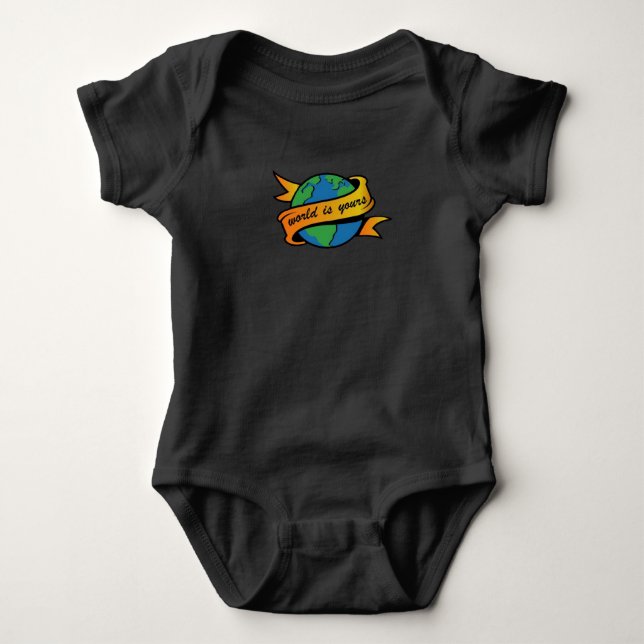 World Is Yours Baby Bodysuit (Front)