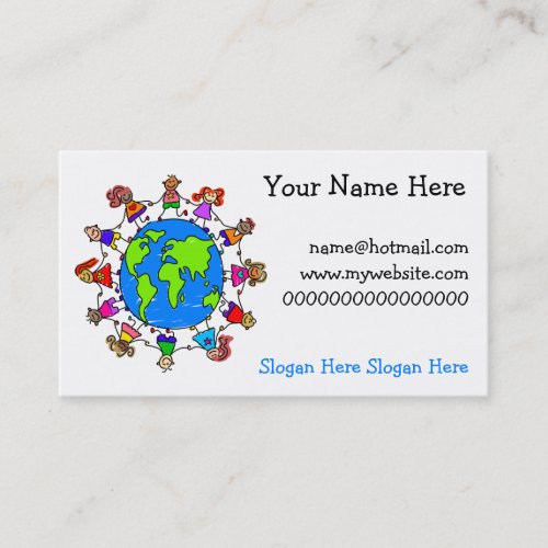 World Kids Business Card Templates