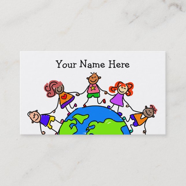 World Kids Business Card (Front)