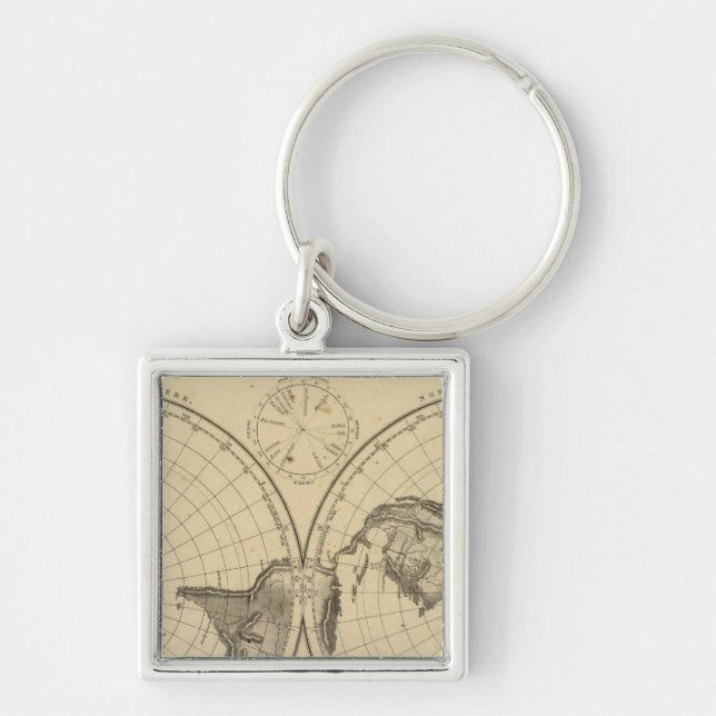 World land surface keychain (Front)