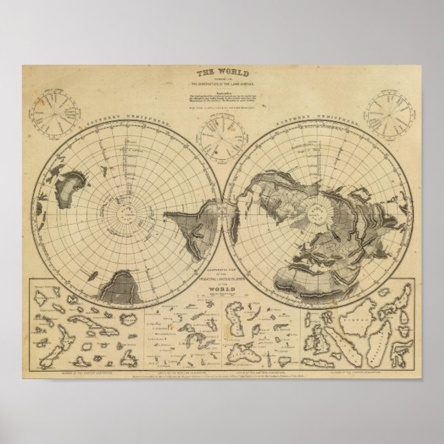 World land surface poster (Front)