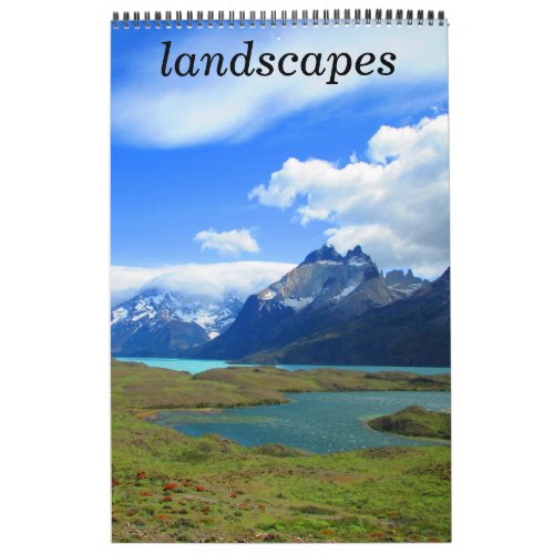 world landscape photography calendar