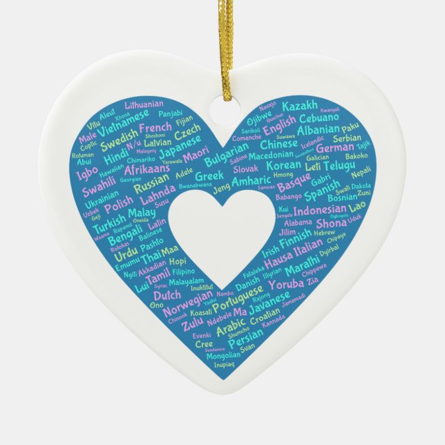 World Languages Ornament (Front)