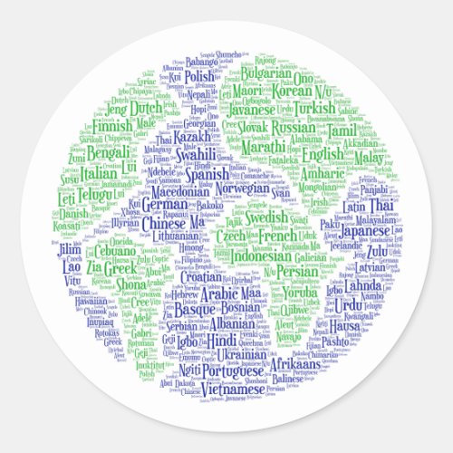 World Languages Stickers