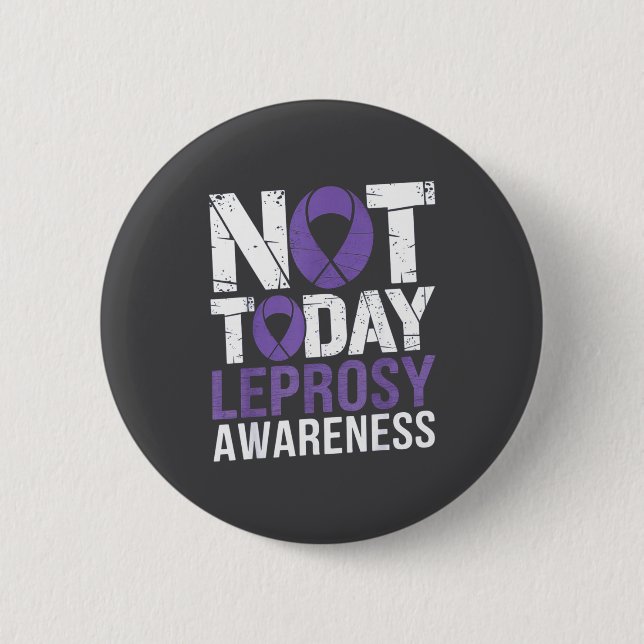 World Leprosy Day  Button (Front)