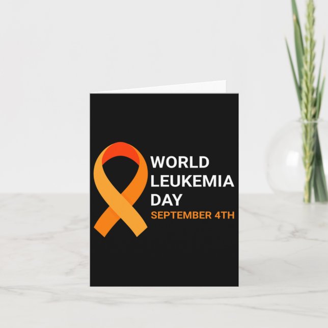 World Leukemia Day Great Leukemia Awareness 1  Card (Front)