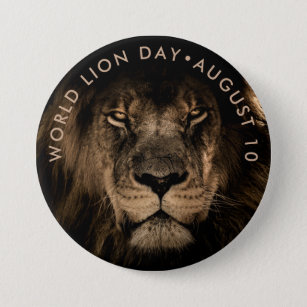 World Lion Day Button
