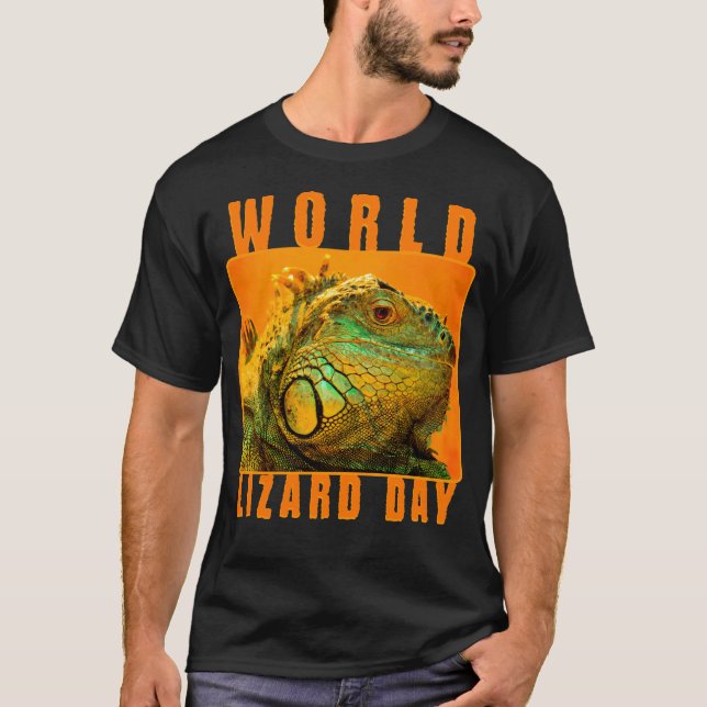 World Lizard Day, iguana T-Shirt (Front)