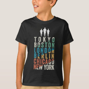 World Major Marathon Cities T-Shirt