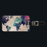 world map 10 luggage tag<br><div class="desc">world map</div>