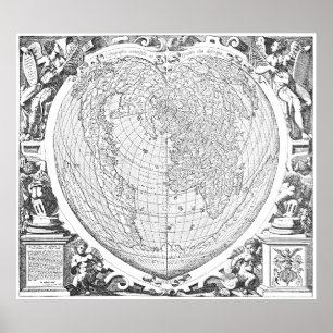 World Map 1566 Poster