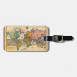 World Map 1700s Antique Continents  Luggage Tag at Zazzle