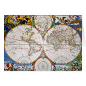 WORLD MAP, 17th CENTURY (Front Horizontal)