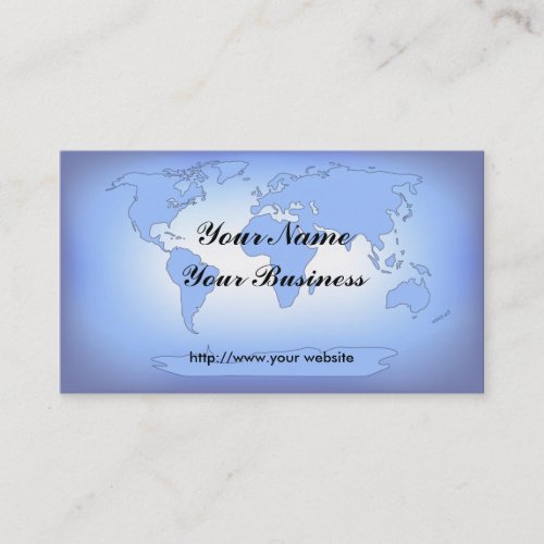 World Map 2 Business Card