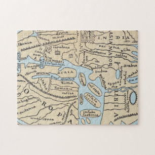 WORLD MAP 2ND CENTURY JIGSAW PUZZLE
