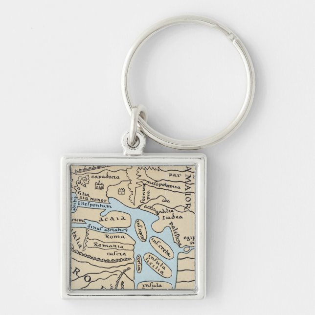 WORLD MAP 2ND CENTURY KEYCHAIN (Front)