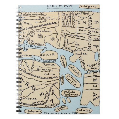 WORLD MAP 2ND CENTURY NOTEBOOK