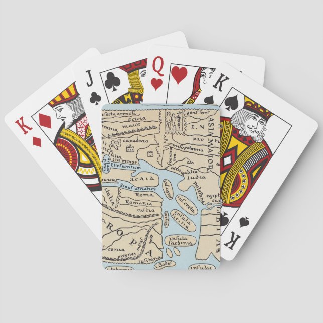 WORLD MAP 2ND CENTURY POKER CARDS (Back)