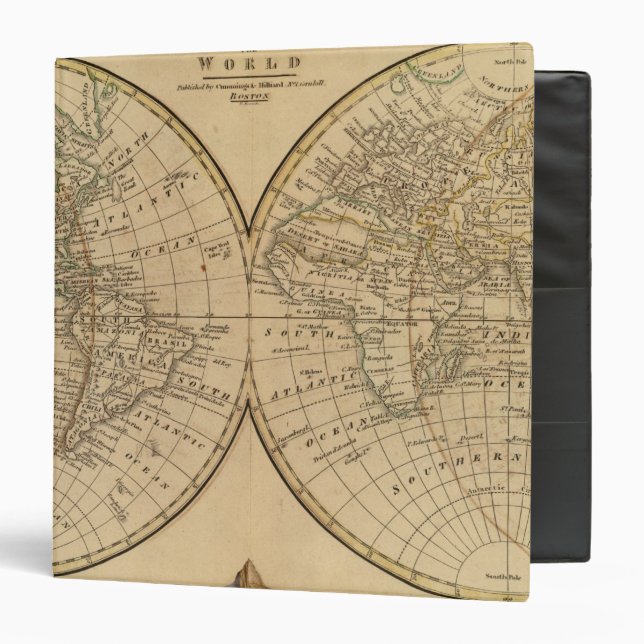 World Map 3 Ring Binder (Front/Inside)