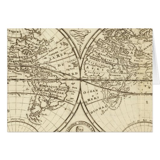 World Map 4 Cards (Front Horizontal)