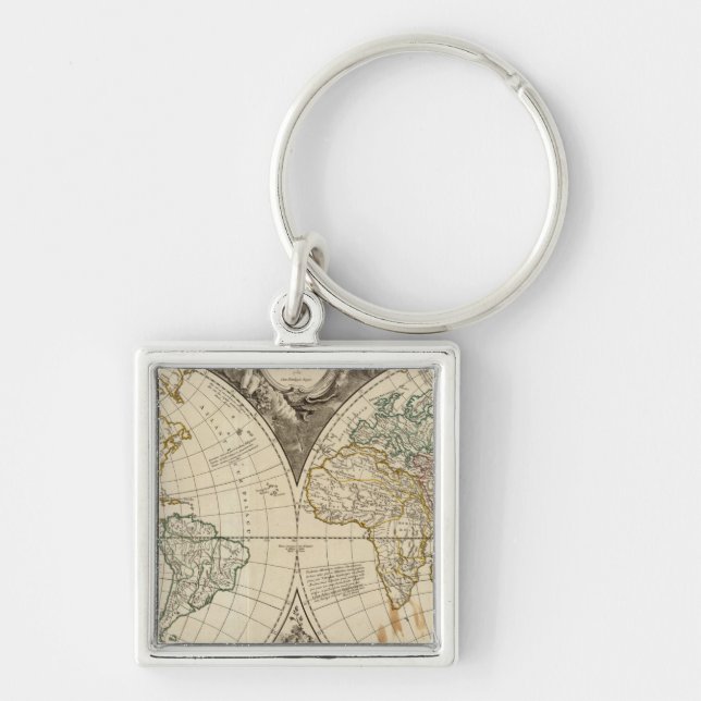 World Map 8 Keychain (Front)