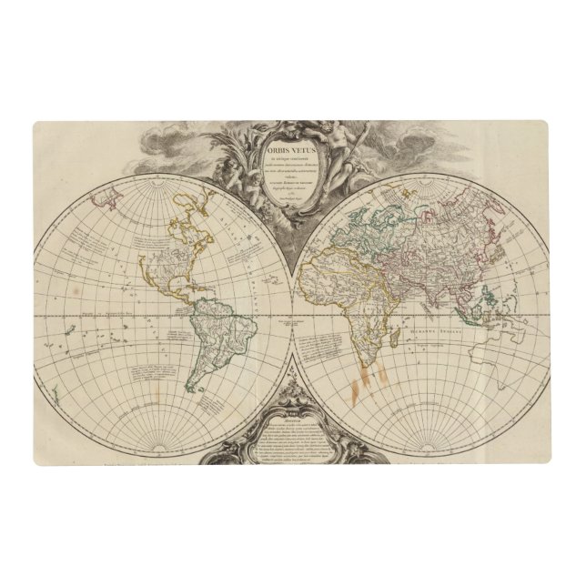 World Map 8 Placemat (Front)