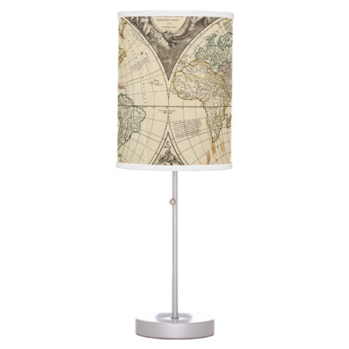 World Map 8 Table Lamp