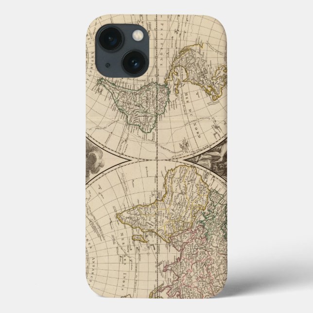 World Map 9 Case-Mate iPhone Case (Back)
