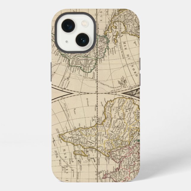 World Map 9 Iphone Case (Back)