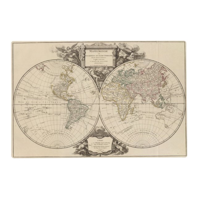World Map 9 Placemat (Front)