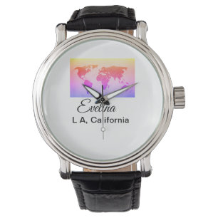 World map add name text place country city text mi watch