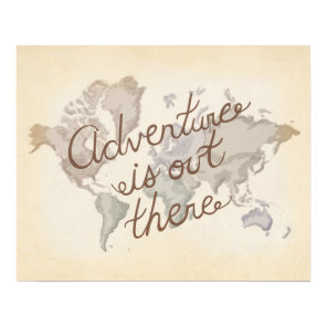 World Map Adventure is Out there UP Movie Inspired Poster