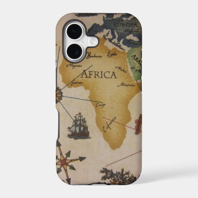 World Map - Africa Iphone Case (Back)