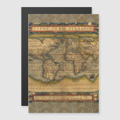 World Map Antique Ortelius Europe Travel (Front/Back)