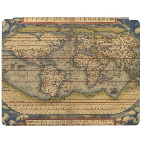 World Map Antique Ortelius Europe Travel iPad Smart Cover