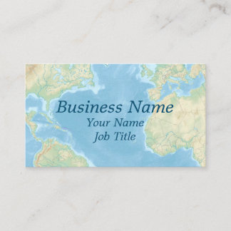 World Map Appointment Card